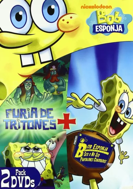 Dvd Bob Esponja Furia De Tritones Ser O No Ser Pantalones Cuadrados 2Dvds Sealed