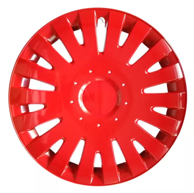 4x16" Wheel trims covers fit Citroen Dispatch 16"  red full set x 4