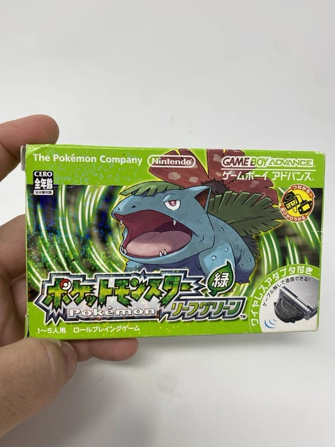 AUTHENTIC BOXED JAPANESE Pokemon Leaf Green Nintendo Game Boy