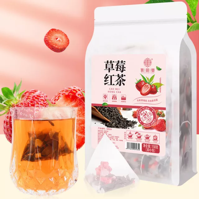 Té negro de fresas 150g