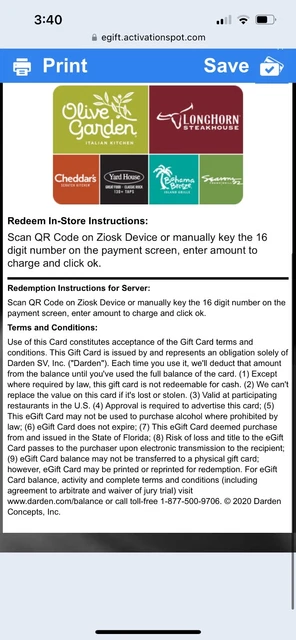 gift card