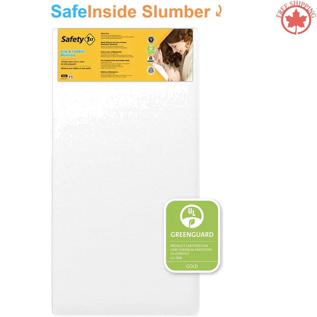 Waterproof Hypoallergenic Firm Support Crib Mattress - GREENGUARD Certified
