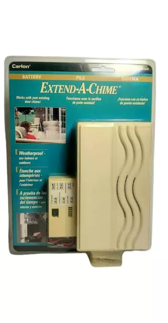 Carlon RC3500D Extend-A-Chime Indoor/Outdoor Door Bell Extender Portable Battery