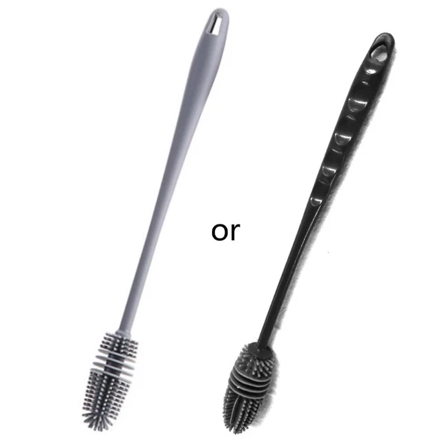 Long Handle Silicon Brush Scrubbers Bottle Cleaning Tools for Kitchen Practical