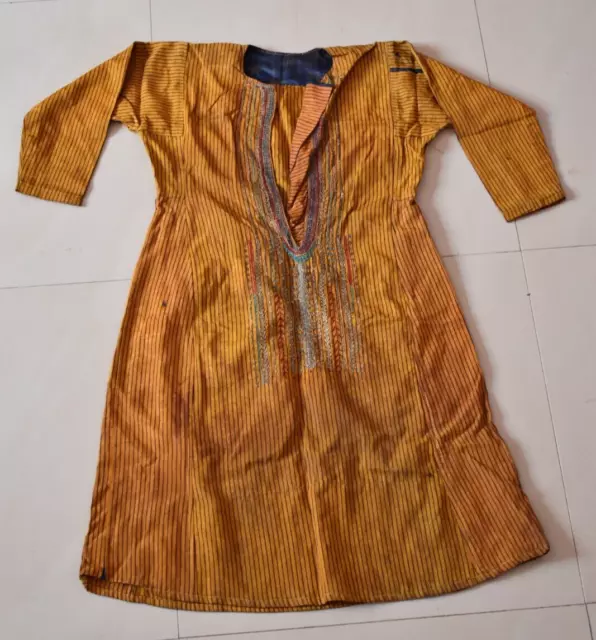 Antique Yemeni Jewish Dress Textile Twill Fabric