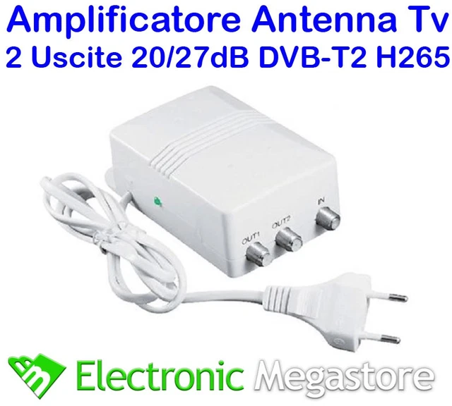 Metronic Amplificatore Antenna TV Digitale Terrestre Segnale Interno UHF 440112