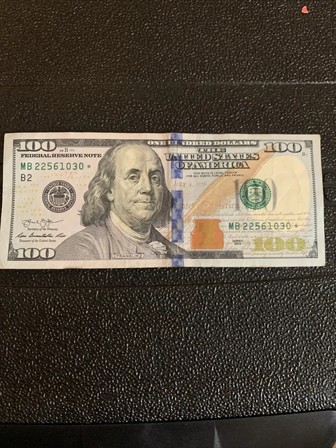 2013 100 dollar bill star note mb