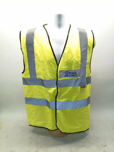 Ex Royal Air Force Hi Vis RAF Lightweight Vest Top Safety Building Security
