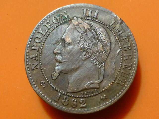 2 Centimes - Napoleon Iii - 1862 K - Recherchee & Qualite Ttb !