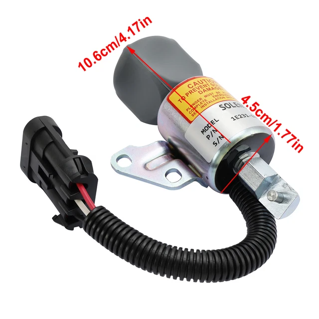 Solénoïde D'arrêt De Carburant AM134099 Pour Tracteur John Deere Tractor 107h 125 135 145 L111 L118 L120 L2048 2548 Zero Turn Mower Z245 Z425