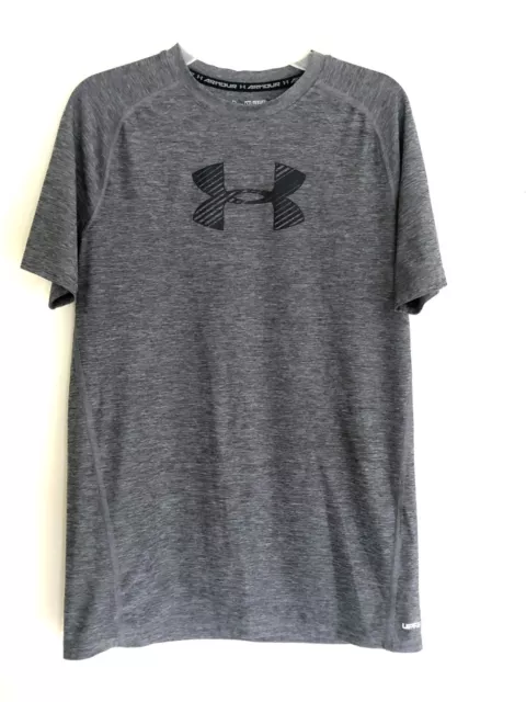 NWOT Size Boy Youth XLarge 16-18 UNDER ARMOUR Heat Gear Fitted Shirt Gray