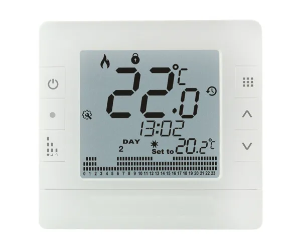 Thermostat Ambiant EU6060 pour Chaleur Et Frais Avec Programme Hebdomadaire