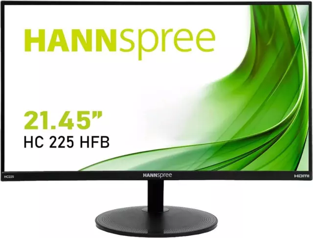 Hannspree 21.5" 1920 x 1080 Pixels Full HD LED HDMI+VGA Black HC225HFB