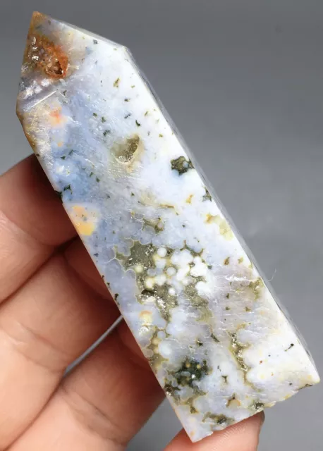 50g Natural 8th vein Ocean jasper tower quartz crystal point stone healing