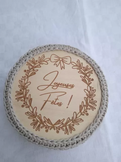 Boite Rone A Cadeau Grise / Diam 15 H 8