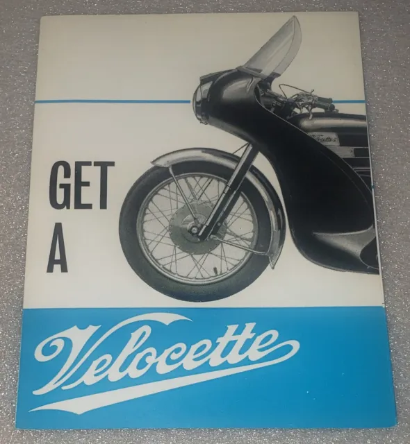 Antique Velocette Motorcycle Sales Brochure Thruxton L.e.