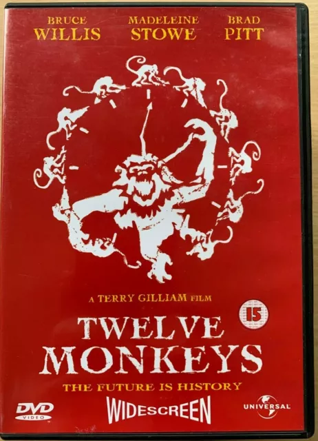 12 Monkeys DVD 1995 Twelve Time Travel Sci-Fi Classic w/ Bruce Willis Brad Pitt