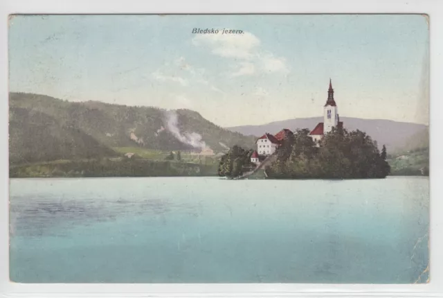 AK Bled, Veldes, Insel m. Kirche, 1907