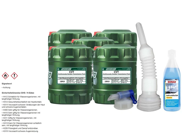 100L fanfaro Huile pour Boîte à Vitesse Automatique Cvt Équipement Incl.