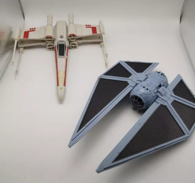 star wars tie fighter and starwars x wing toys
