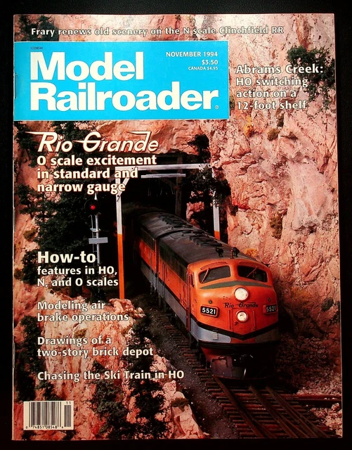 MODEL RAILROADER MAGAZINE November 1994 N Scale Clinchfield RR Rio
