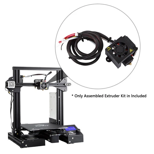 MK8 Full Extruder Kits 0.4mm Nozzle Extruder Hot End fits Ender 3/Ender 3 Pro