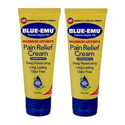 Blue Emu Maximum Arthritis Pain Relief Cream, 3 Ounce - Pack of 2