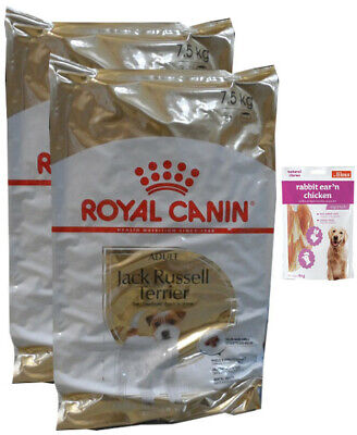 2x3kg ROYAL CANIN Jack Russell Terrier Junior cibo per cani + 80g carne spuntini