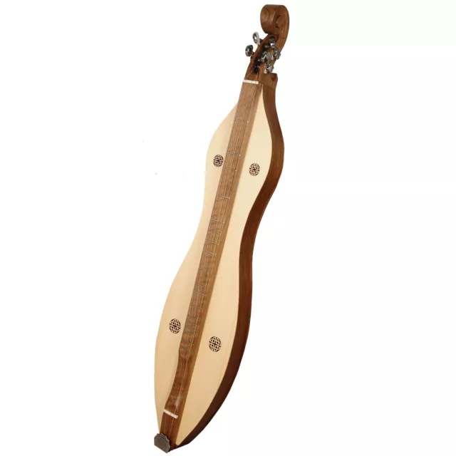 Muzikkon 4 cuerdas montaña dulcimer knotwork nogal, dulcimer apalache