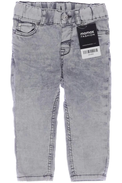 H&M jeans ragazzi pantaloni denim taglia EU 80 elastan cotone grigio #ekrl969