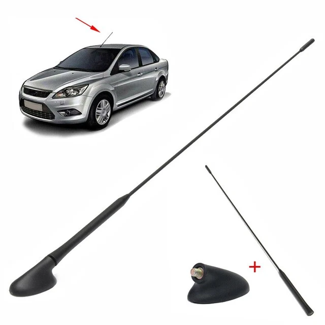 Palo antenna tetto nero AM/FM + base per Ford Focus 2000 2007 XS8Z18919AA