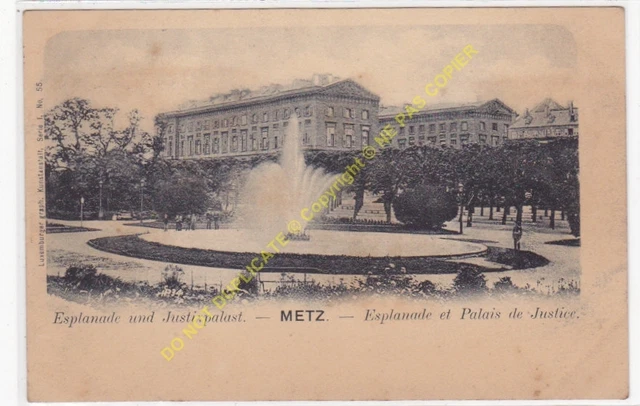CPA 57000 Metz Esplanade Und Justispalast Edit Lexemburger