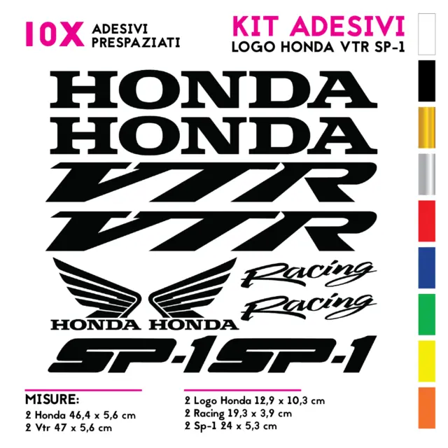 Kit Adesivi Honda Vtr Sp-1 Colori A Scelta