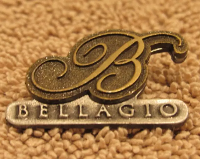 Vintage Bellagio Hotel & Casino Las Vegas, NV Pewter Pin - Nevada