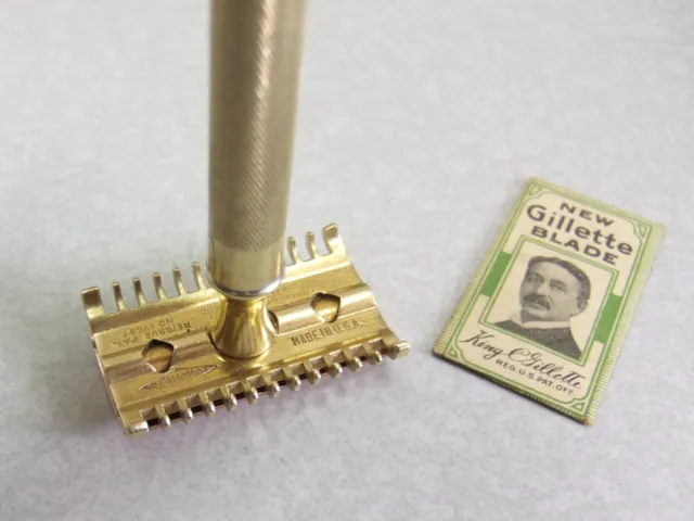 Vintage 1930'S Gillette Goodwill Double Edge Safety Razor - Clean 6