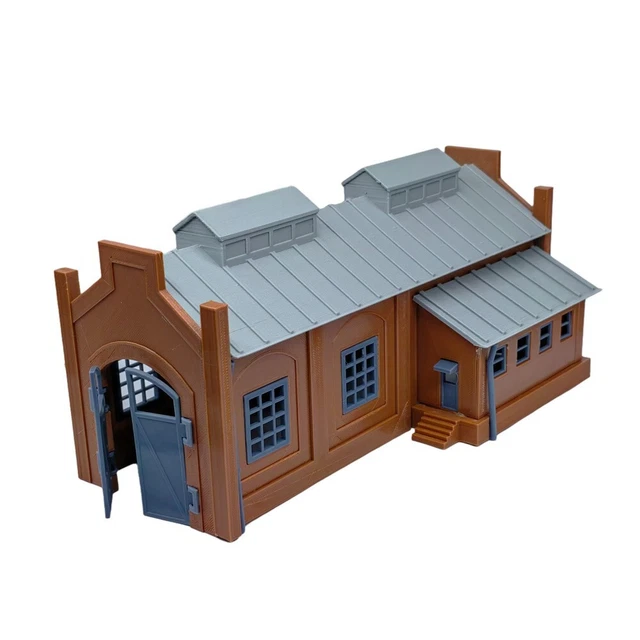 OUTLAND MODELS RAILROAD Layout Shed/Engine House (1Stall