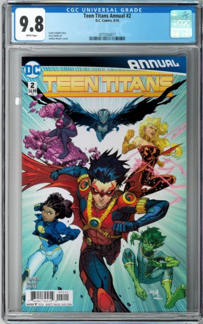 Teen Titans Annual #2 CGC 9.8 (Aug 2016, DC) Scott Lobdell, 1st Sister Blood app