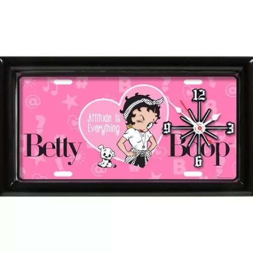 Betty Boop Attitude Pink Clock