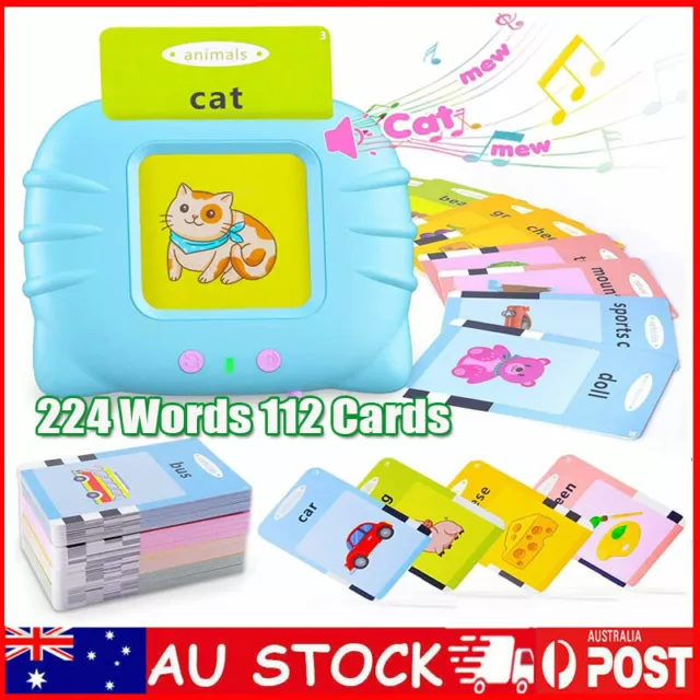 Talking Flash Cards For Toddlers, Preschool Words Learning Cards Toy For Kids AU