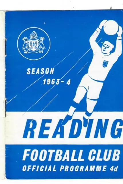 1963/4 Reading v Brentford vol 18 no 3 Football Programme