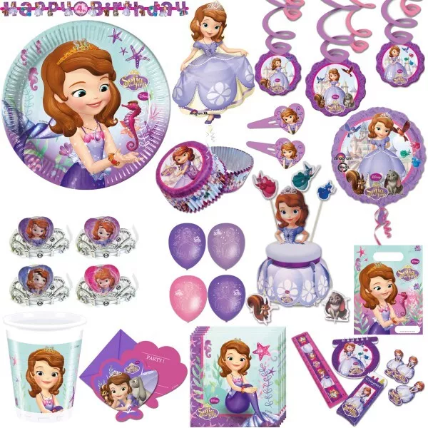 Sofia die Erste Kindergeburtstag Party Set Geburtstag Prinzessin Disney