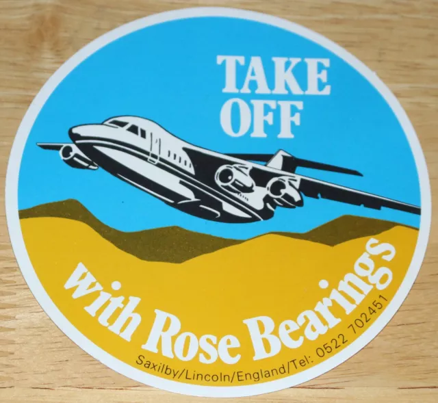 Rose Bearings (UK) British Aerospace BAe 146 Sticker