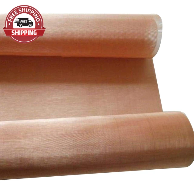 13" X 40" 99.9% Pure Copper Filter Coarse Dense Gauze Mesh #100