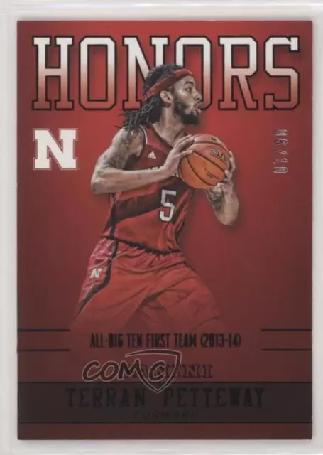 2015 Panini Nebraska Cornhuskers Honors Black /10 Terran Petteway Rookie RC