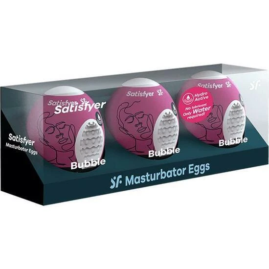 Satisfyer Set De Huevos Masturbadores Bubble - 3Uds