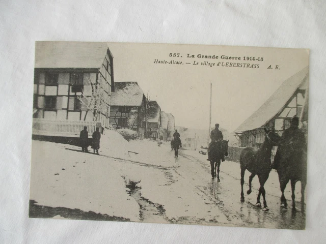 Cpa Ww1 Guerre 14 18 Haute Alsace Le Village D Ueberstrass