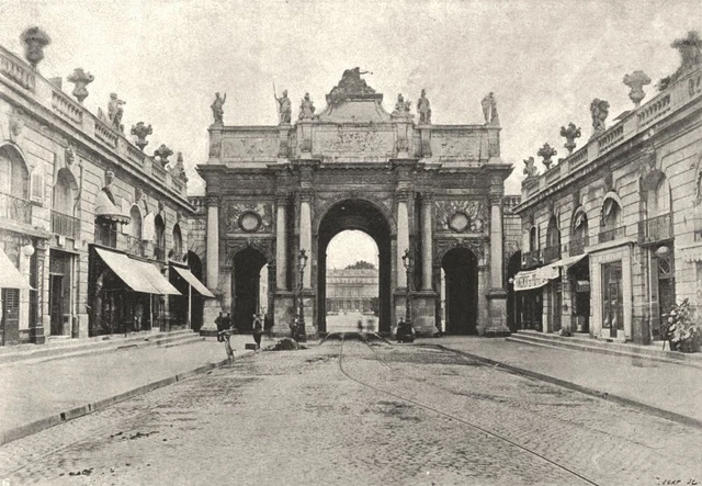 MEURTHE- ET- MOSELLE. Nancy. Arc de Triomphe 1895 old antique print picture