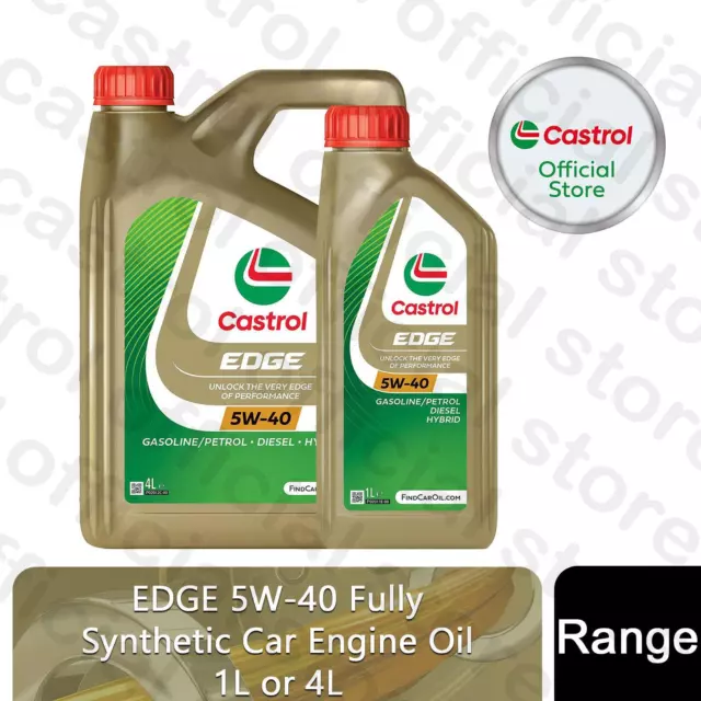 Castrol Edge 5W-40 Car Engine Oil Fully Synthetic, 1 or 4 Litre