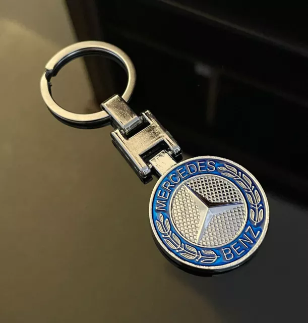 3D Metal Car Key Chain Ring for Mercedes Benz AMG Sport Car Home Decoration Gift