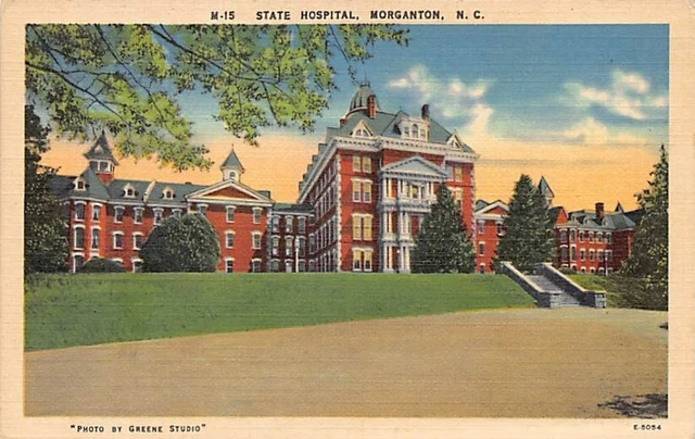 Postcard NC: State Hospital, Morganton, North Carolina, Linen